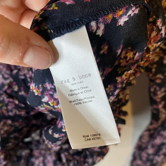 rag & bone | XS Celeste multi-colored floral blouse - Picture 5 of 9